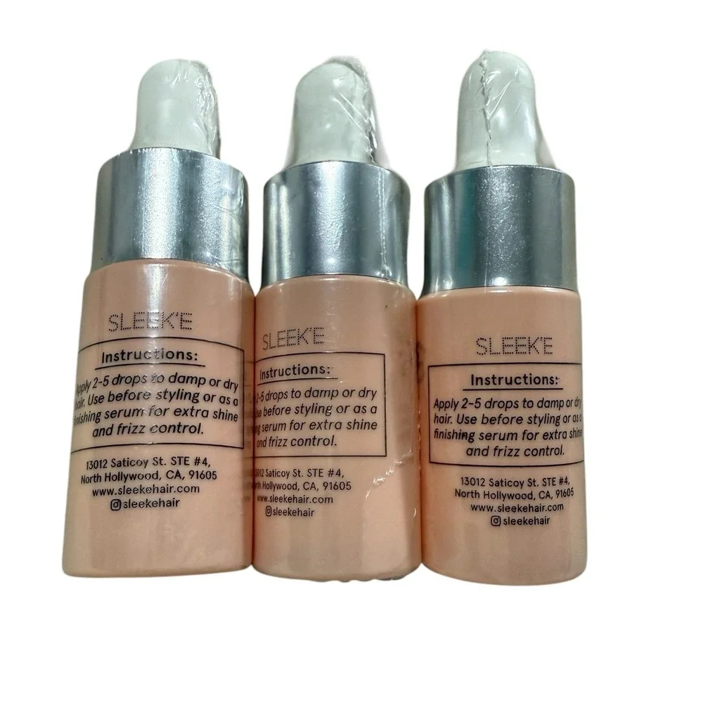 NEW Sleek'e‎ Hair Silk'e Heat Defense Serum Travel Mini 10ml/0.33oz x3